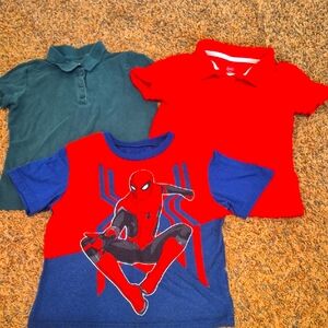 Lot of 3 Boy's Spider-Man PJ & Polos T-Shirts - Size 7/8
